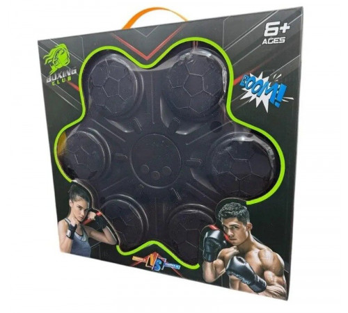 Настенный бокс Боксерская мишень Boxing Target с Bluetooth 7022Q черный серый Настенный бокс Боксерская мишень Boxing Target с Bluetooth 7022Q черный серый