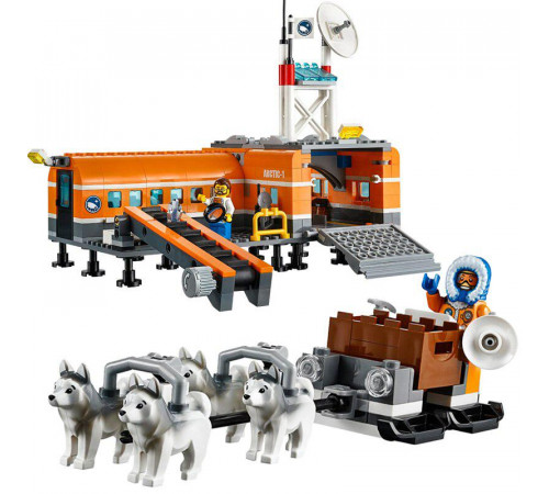 Конструктор Cities Urban BK10442 "Арктическая база" (783 детали, 7 минифигурок, техника, животные)