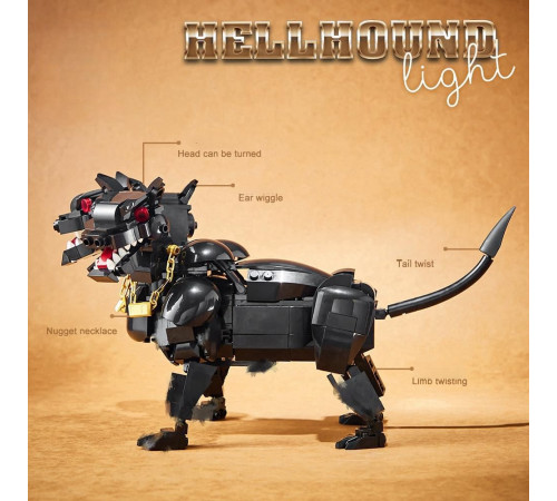 Конструктор трехголовый пес Цербер с подсветкой 7044