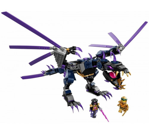 Детский Конструктор Ниндзя Большой Дракон Оверлорда 11657 С Фигурками Персонажей из 382 деталей 