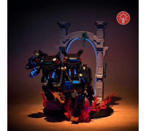 Конструктор трехголовый пес Цербер с подсветкой 7044