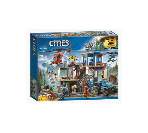 Конструктор Штаб-квартира горной полиции "Citles" (10865), 705 деталей Конструктор горная полиция Сити 60174