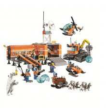 Конструктор Cities Urban BK10442 "Арктическая база" (783 детали, 7 минифигурок, техника, животные)