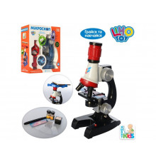 Микроскоп SK 0007 LimoToy 21см, свет, стекла, пробирки, в коробке