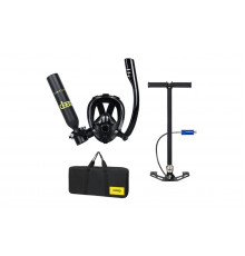  Универсальная маска для дайвинга с трубкой + кислородный баллон 0,5л