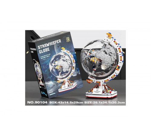 Конструктор-глобус светящийся Qile 90104