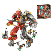 Конструктор Нинзяго "Каменный робот огня"11555 Ninjago 998 дет. Конструктор Ниндзяго 5 фигурок
