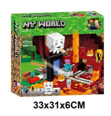 Конструктор Майнкрафт Портал в Нижний мир "Minecraft" (10812), 477 деталей - Конструктор Майнкрафт 21143