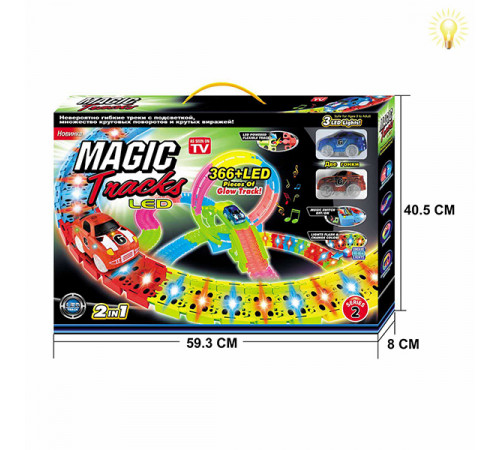 Игрушка меджик трек MAGIC ТРЕК № PT366LED Игрушка меджик трек MAGIC ТРЕК № PT366LED