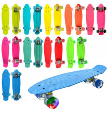Скейт Пенни борд  Penny Board со светящимися колесами 